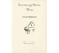 Lecciones de solfeo y piano: 1661 (Textos y pretextos)