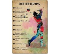 Lecciones de vida sobre golf, citas inspiradoras para golfistas, creativas, divertidas y novedosas, para decorar el hogar, el jardín, la cafetería, la oficina, las tiendas, los bares, los clubes, reg