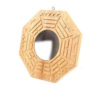 Lecerrot Espejo Feng Shui Chino, Espejo Feng Shui cóncavo/Convexo para Colgar al Aire Libre, Espejo Bagua de Buena Suerte para Eliminar la energía Negativa y la protección