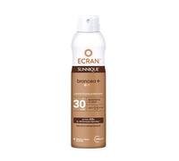 Ecran Sunnique Bronze- Bruma Leche Protectora FPS 30, Protección UVB + UVA e IR-A, Con Tecnología Pure Bronze y VitEox 80, Activa el Bronceado Natural, Sin Autobronceador - 250 ml