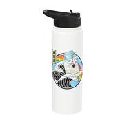 Leche Carton Surfing Great Wave Kawaii Rainbow Anime Stainless Steel Insulated Water Bottle