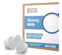 Leche Desnatada Cápsulas - 80 Cápsulas Compatibles con las maquinas Dolce Gusto®* (Leche Desnatada, 80 Cápsulas, 80 Porciones) | Por Grocer Planet