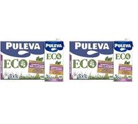 Leche ecológica Puleva ECO Sin Lactosa Semidesnatada brik 1L - Caja 6 litros (Paquete de 2)