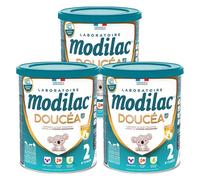 Leche infantil Modilac Doucéa 2.ª edad LF+ 820 g - Paquete de 3