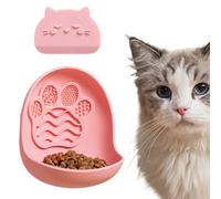 Lèche-Mat Pour Chat En Silicone Avec Ventouse | Gamelle Anti-Glouton