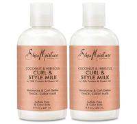 Leche para rizos y peinado Shea Moisture Coconut & Hibiscus, 8 onzas l quidas (paquete de 2)
