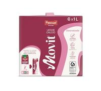 Leche Pascual - Leche Desnatada Pascual Movit con Calcio - Bienestar Animal - Pack 6 x 1L - Ideal para niños y adultos, Producto Natural y Saludable