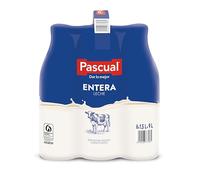 Leche Pascual - Leche Entera - Bienestar Animal - Pack 6 x 1,5L - Ideal para niños y adultos, Producto Natural y Saludable