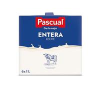 Leche Pascual - Leche Entera - Bienestar Animal - Pack 6 x 1L - Ideal para niños y adultos, Producto Natural y Saludable