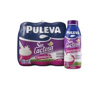 Leche Puleva Sin Lactosa Desnatada 0% M.G botella 1L - Pack 6 unidades