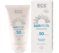 Eco Cosmetics Loción solar sensible SPF 50 con frambuesa y granada 75 ml
