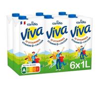 Leche Viva 1,2% MG y 2,7% lactosa, ladrillo, 6 x 1 l - Leche, bebidas vegetales, leche - 1 unidad