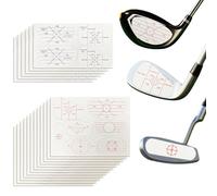 Lechengjia 108 pegatinas de impacto de golf, cinta de impacto para hierro, putter de madera, entrenador de swing de golf, entrena tu swing de golf con precisión y distancia