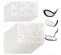 Lechengjia 108 pegatinas de impacto de golf, cinta de impacto para hierro, putter de madera, entrenador de swing de golf, entrena tu swing de golf con precisión y distancia