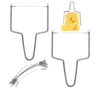 Lechengjia 2 cortadores de queso, 12 piezas de alambre de queso de acero inoxidable para cortar queso