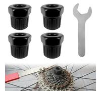 Lechengjia 4 herramientas de extracción de casete de bicicleta para quitar cassettes y piñones, extractor de piñón libre, extractor de piñón, herramienta para bicicleta de montaña con llave inglesa