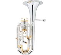 Lechgold BH-231S Barítono Bb Plateado, Modelo: BH-231S, Afinación: Bb | Diámetro campana: 230 mm, Diámetro pistones 1º - 3º: 12, 7 mm, Diámetro pistón 4º: 13, 3 mm, Cuerpo y campana: latón, 6 kg