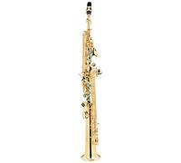 Lechgold LSS-20L Saxofón soprano recto - de latón lacado - Sonido potente y redondo - Incluye boquilla ESM de fabricación alemana y estuche ligero con sistema de mochila - lacado
