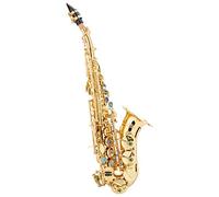 Lechgold LSS-20Lc Saxofón Soprano lacado, Saxofón soprano curvado de latón