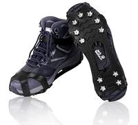 Lechin Crampones - Tacos de Hielo - Pinzas Antideslizantes para Hielo de Invierno - 11 Picos de Acero Inoxidable (2022-L)
