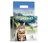Lecho de CASSAVA para gatos - 6L (Pack de 4) - Arquivet - Arena aglomerante de Cassava