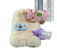 Lechón De Silicona - Silicona, Mini Juguete De Cerdo Lindo | Juguete De Lechón Interactivo Ecológico Con Accesorios, Mascota De Peluche Para Navidad, Cumpleaños, Juego De Inté