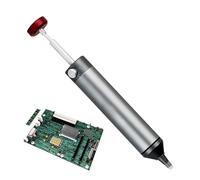 Lechón de soldadura, bomba desoldadora, bomba de extracción de soldadura de aluminio, herramienta de desoldadura duradera con succión al vacío, boquilla de silicona resistente al calor con tubo de