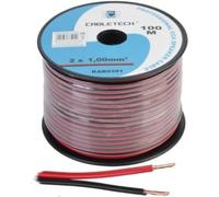 Lechpol Accesorios Marca Modelo Cable de Altavoz CCA 1.0mm Negro y Rojo