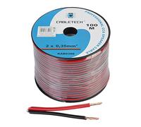 Lechpol Accesorios Marca Modelo Cable de Altavoz de CCA 0.35mm Negro y Rojo