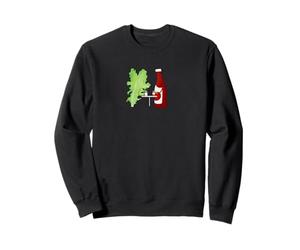Lechuga Ketchup, Divertido y Lindo Vamos a Ponerse al día con el Juego de Palabras Foodie Sudadera