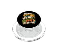Lechuga Pray Mark 16 15 Christian PopSockets PopGrip para MagSafe