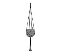 Lechuza - Accesorios para Colgar macramé Cotton Pure 120 cm Negro de algodón, 13899