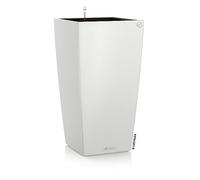 Lechuza Color 40 - Kit Completo, 40 x 40 x 75 cm, Color Blanco | Interior, exterior, orificio de drenaje, plástico de calidad, resistente a las heladas, indicador de nivel de agua