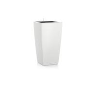 Lechuza Color 40 - Kit Completo, 40 x 40 x 75 cm, Color Blanco | Interior, exterior, orificio de drenaje, plástico de calidad, resistente a las heladas, indicador de nivel de agua