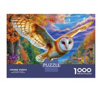 Lechuza común Rompecabezas 1000 Piezas, Puzzles Imposible, De Juego De para Adultos Y Niños A Partir De 14 Años 52x38cm/1000pcs