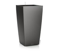 Lechuza Cubico Premium 50 - Maceta set completo, antracita metalizado