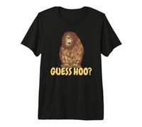 Lechuza Divertido Búho con Ojos Saltones Guess Hoo Camiseta Premium