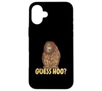 Lechuza Divertido Búho Con Ojos Saltones Guess Hoo Carcasa para iPhone 16 Plus