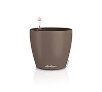 Lechuza - Macetero Classico Color 14 de Nuez moscada, con Sistema de riego, indicador de Nivel de Agua e Inserto, Superficie Mate, diámetro de 15 x 13,5 cm, 16698