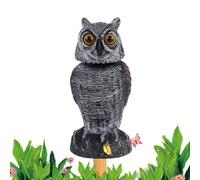 Lechuzas Para Ahuyentar Aves - Lechuza Para Espantar Aves - Cabeza Giratoria De Treinta Y Seis Grados Resistente Al Clima Dispositivo De Control De Halcones Figuras Coleccionables Para Jardín Patio