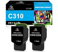 LeciRoba 006R004356 Cartucho de tóner negro de repuesto para Xerox 006R004356 C310 C315 para impresora Xerox C310 C310DNI C310DNIM C315 C315DNI, rendimiento de 3000 páginas (negro, 2 unidades)