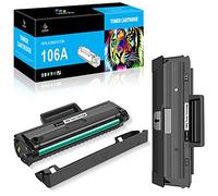 LeciRoba 106A Tóner W1106a Negro para HP MFP 135a 135w 135wg 135r, 137fnw 137fwg, 107a 107w 107r (2 Negro, con Chip)