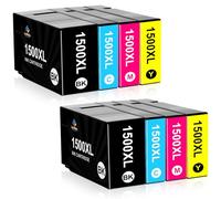 LeciRoba 1500XL compatible con Canon PGI-1500XL 1500XL cartuchos de tinta con impresora Canon Maxify MB2000 MB2050 MB2150 MB2155 MB2300 MB2350 MB2750 MB2755 (2-negro, 2-cian, 2-magenta 2-amarillo)
