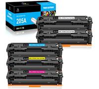 LeciRoba 205A para HP 205A Toner ,para HP CF530A CF531A CF532A CF533A ,para HP Color Laserjet Pro MFP M180 M180n M180nw M180fw M181 M181n M181fw HP Color Laserjet pro M154A M154N4NImpresora W (5-)
