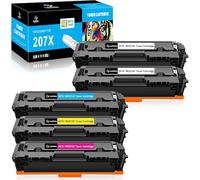 LeciRoba 207X (con chip) para HP W2210X W2211X W2212X W2213X W2210A W2211A W2212A W2213A 207X 207A Tóner para HP Color LaserJet Pro MFP M283fdw MFP M283fdn MFP M282nw M255d W M255nw Impresora (5
