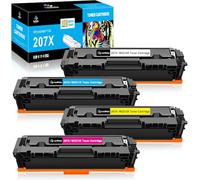 LeciRoba 207X para HP W2210X W2211X W2212X W2213X W2210A W2211A W2212A W2213A 207X 207A Tóner para HP Color LaserJet Pro MFP M283fdw MFP M283fdn MFP M282nw M2555A dw M25 Impresora 5nw (con chip