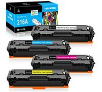 LeciRoba 216A (con chip) para HP 216A W2410A W2411A W2412A W2413A, para impresoras HP Color Laserjet Pro MFP M183fw M182nw M182n Printers, HP Color Laserjet Pro M155a M155nw (4 unidades)