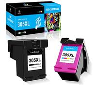 LeciRoba 305xl Reemplazo para Cartucho Tinta HP 305 XL por HP Deskjet 1210 2330 2710 2720 2724 4110 4120 4130 4140 4158,Envy Serie 6010 6020 6022 6030 6032 6420 6430 6432 6458 6475 (1 Negro,1 Color)