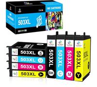 LeciRoba 503xl - Cartuchos de impresora para Epson 503 y Epson 503XL Multipack para Epson Expression Home XP-5200 XP-5205 XP5200 XP5205 WF-2960DWF WF-2965DWF WF2960DWF WF2965DWF (8 unidades)
