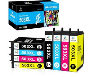 LeciRoba 503xl - Cartuchos de impresora para Epson 503 y Epson 503XL Multipack para Epson Expression Home XP-5200 XP-5205 XP5200 XP5205 WF-2960DWF WF-2965DWF WF2960DWF WF2965DWF (8 unidades)